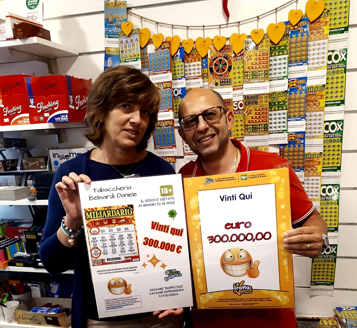 Compra un grattaevinci da 5 euro e ne vince 300mila