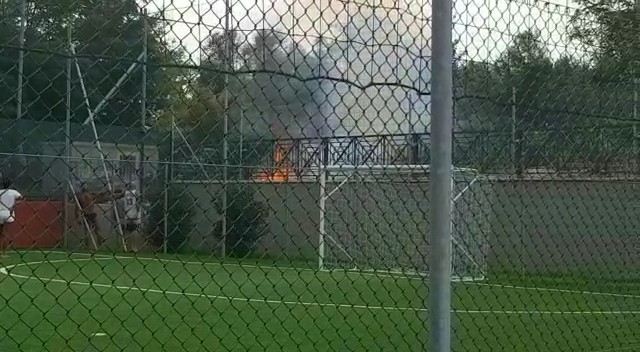 Fiamme nei pressi della Canottieri a Casale Monferrato