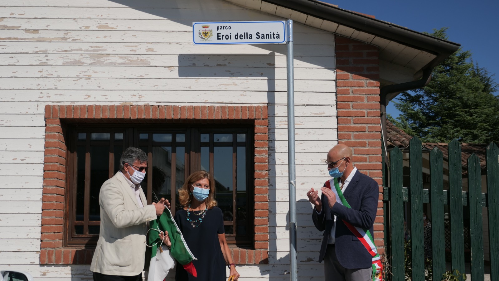 Ad Acqui inaugurato il Parco Eroi della Sanità, dedicato a chi ha combattuto il covid