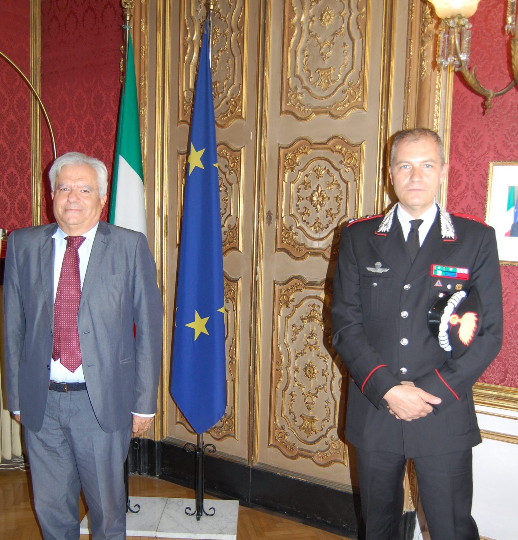 Il Prefetto saluta il nuovo Comandante provinciale dei Carabinieri di Alessandria