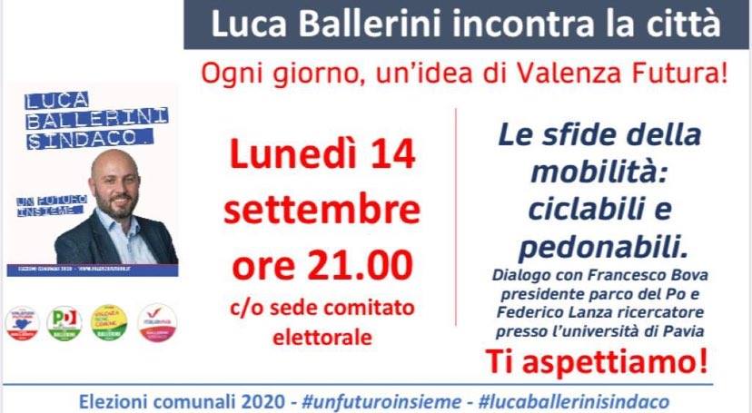 Il candidato sindaco Ballerini incontra i valenzani per parlare di mobilità