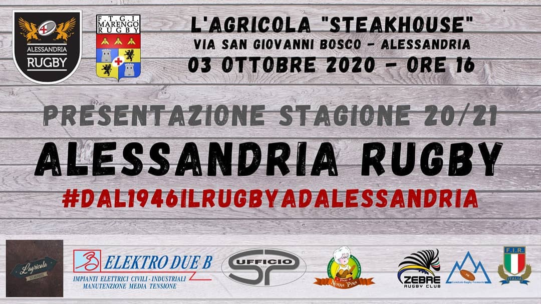 Alessandria Rugby: sabato la presentazione di tutte le squadre