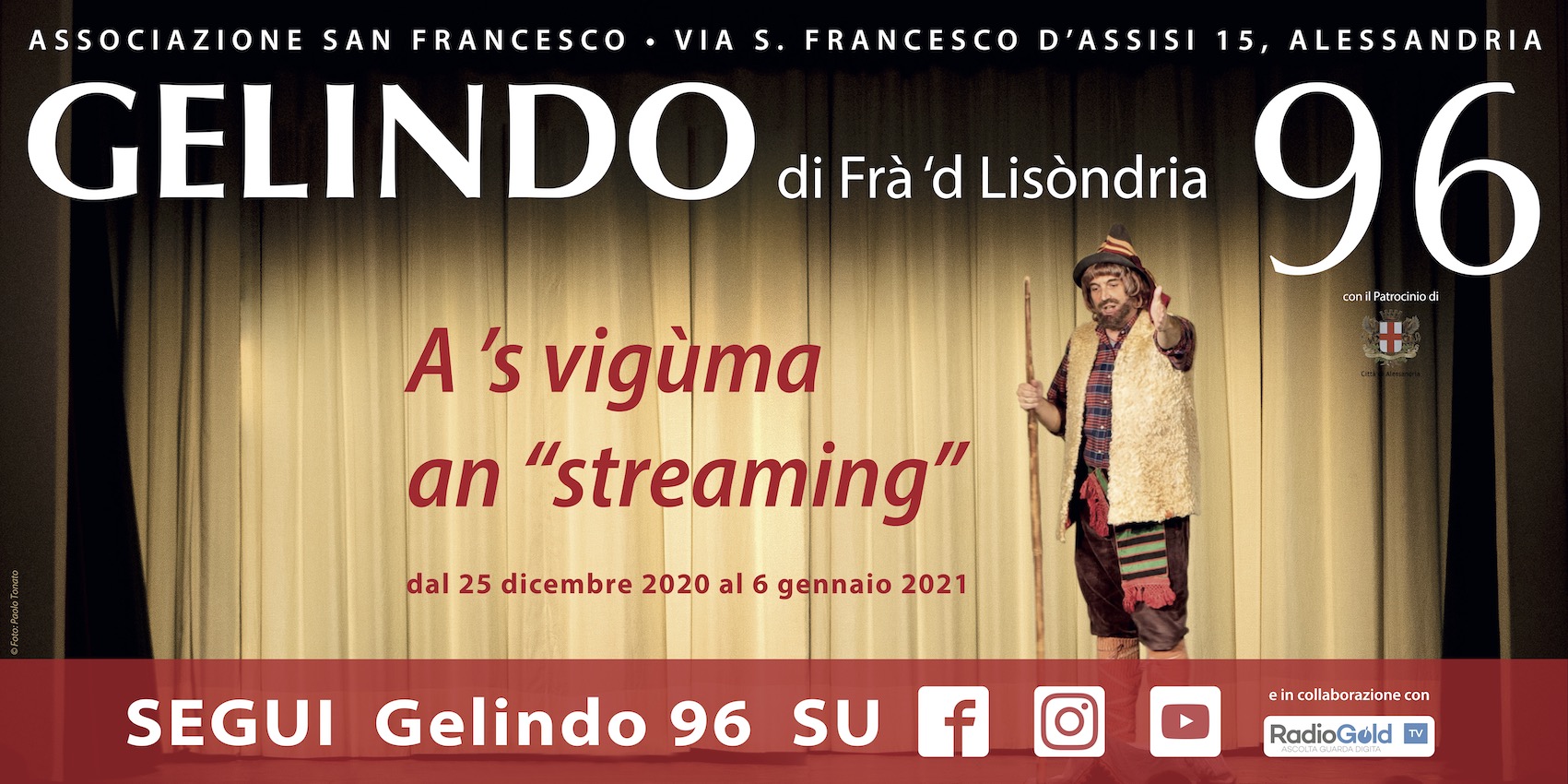 Ecco il calendario per vedere Gelindo 96 in streaming