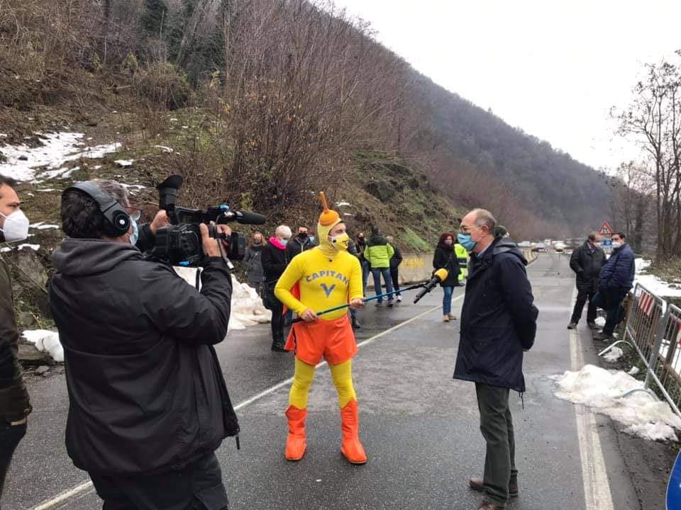 Frana del Gnocchetto: arrivano anche le telecamere di Striscia la Notizia