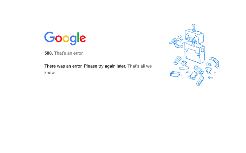 Malfunzionamenti dei servizi di Google in tutta Italia