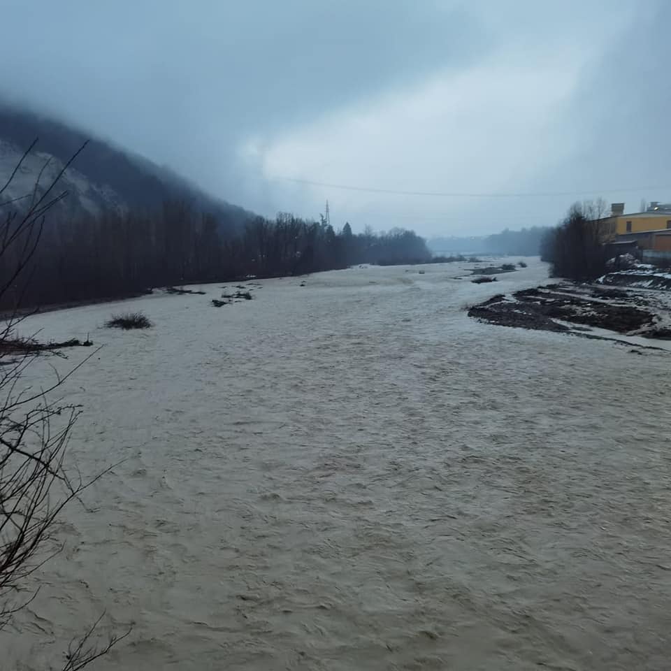 Maltempo: allagamenti in Val Borbera. Vigili del Fuoco al lavoro a Rocchetta Ligure