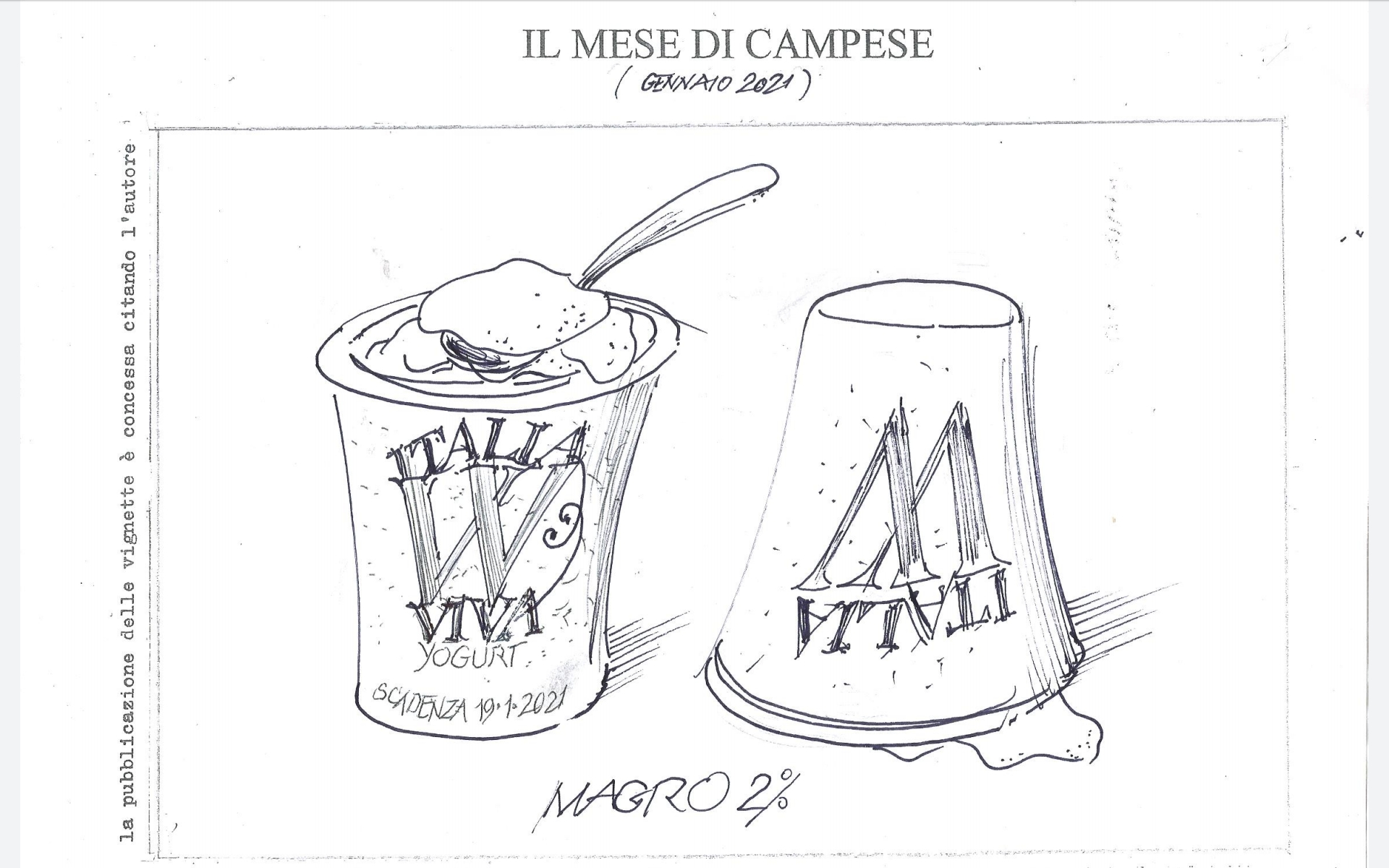 Le vignette di gennaio firmate Ezio Campese