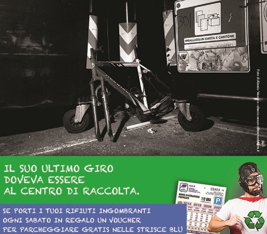 A Valenza un voucher sosta in regalo a chi porta un rifiuto ingombrante al centro di raccolta