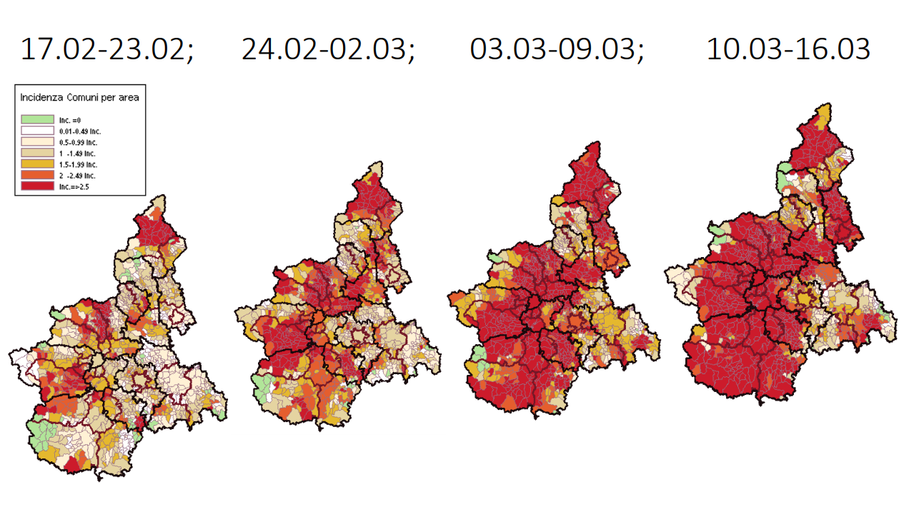 Un anno di Covid: l’andamento dell’epidemia in Piemonte