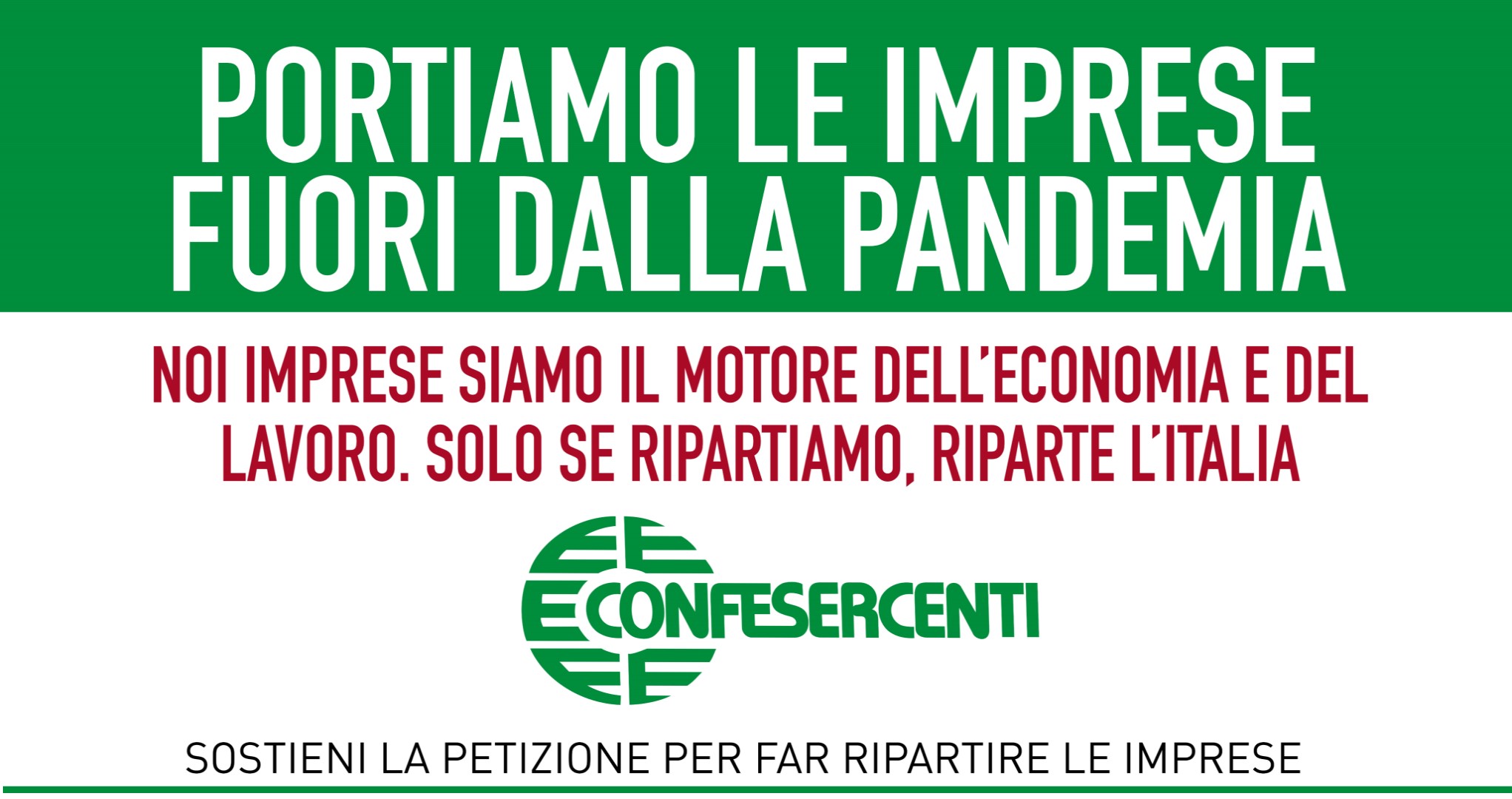 Confesercenti: “portiamo le imprese fuori dalla pandemia”