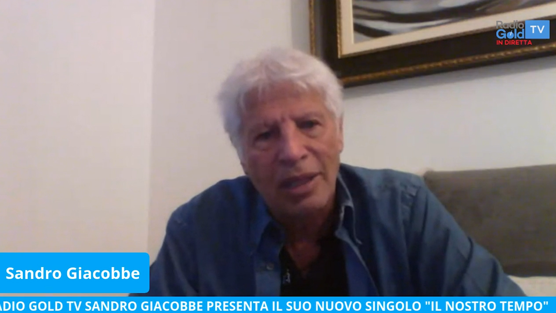 Sandro Giacobbe su Radio Gold Tv &quot;Ecco il mio nuovo singolo&quot;