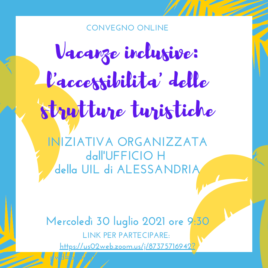Mercoledì un convegno sulle “Vacanze inclusive e l’accessibilità delle strutture”