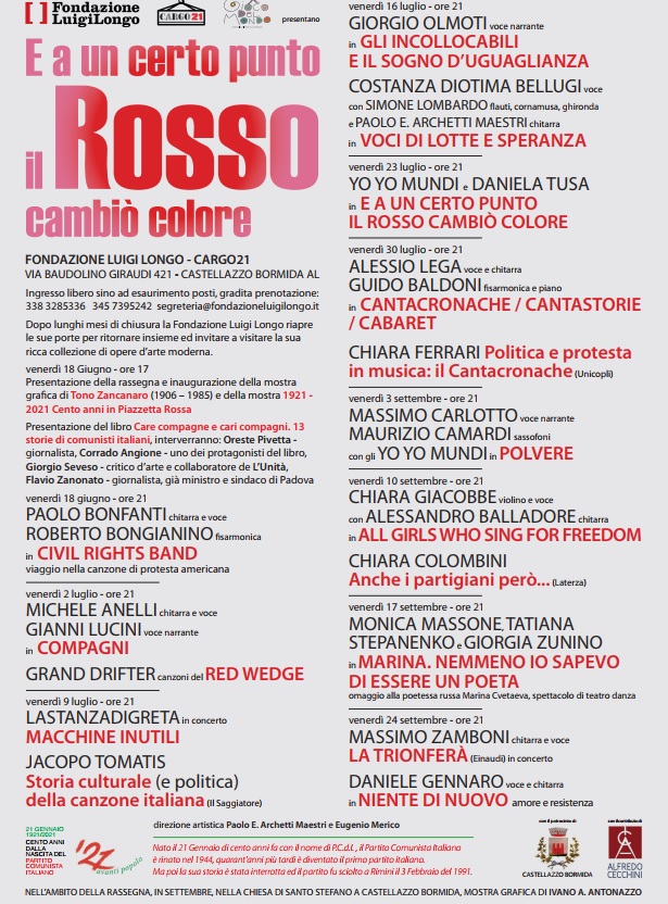 Venerdì a Castellazzo il reading “Compagni!” con Michele Anelli e Gianni Lucini