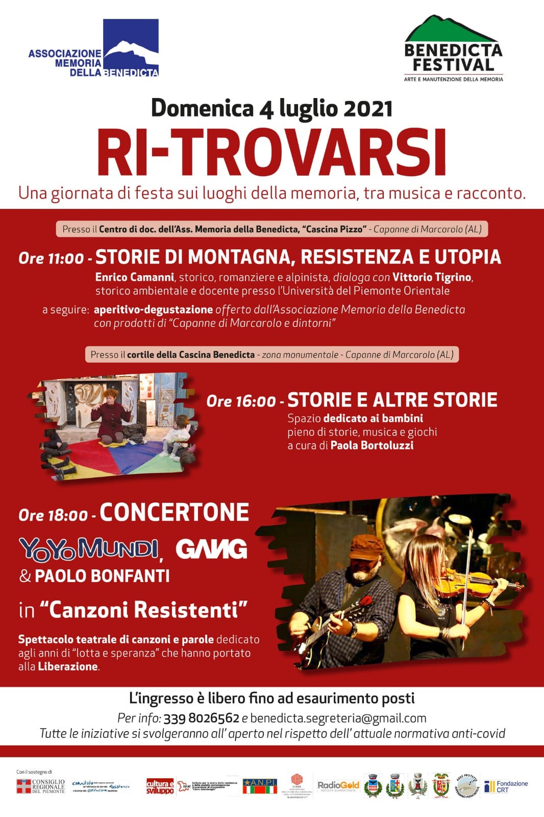 Causa maltempo RINVIATO il concerto alla Benedicta