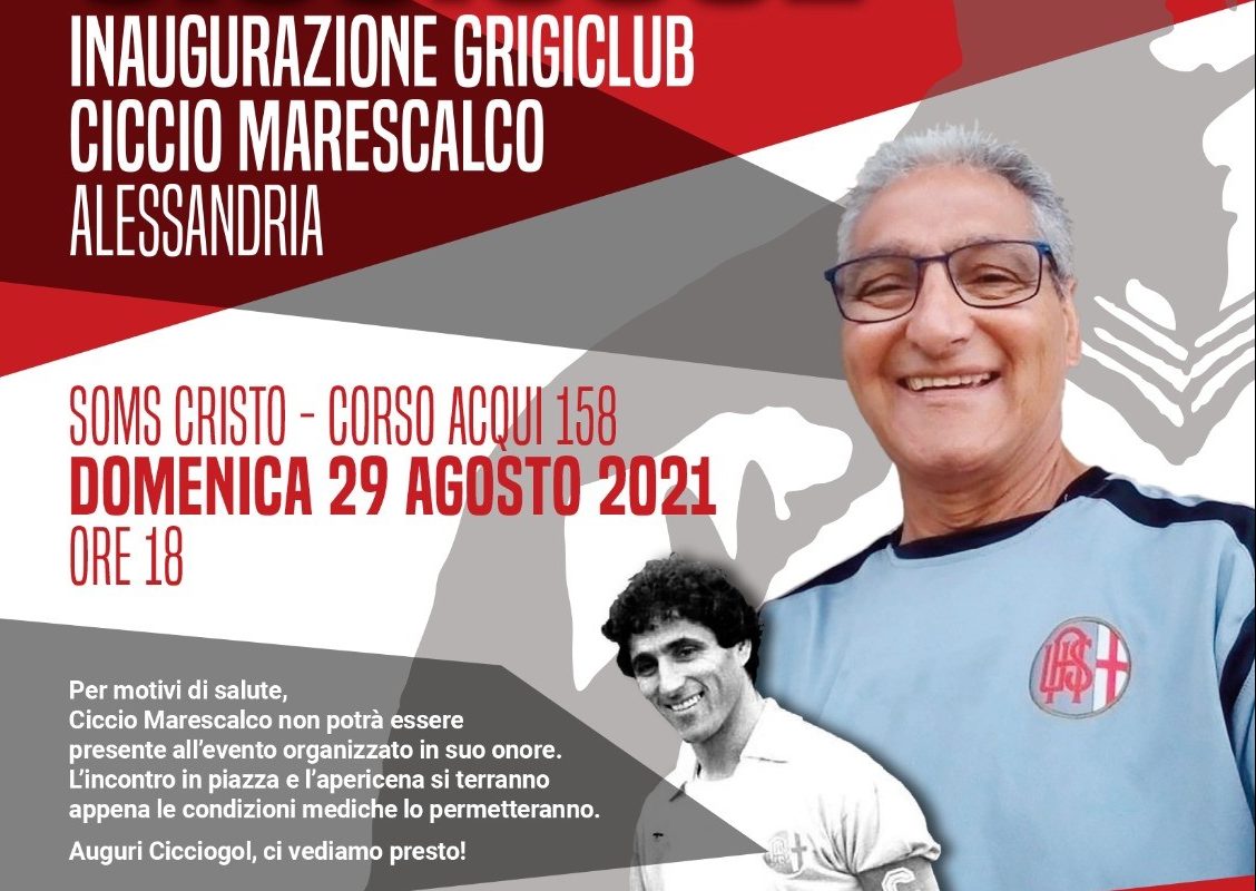 Ciccio Marescalco dà forfait e promette di tornare presto. L’inaugurazione del club si terrà comunque