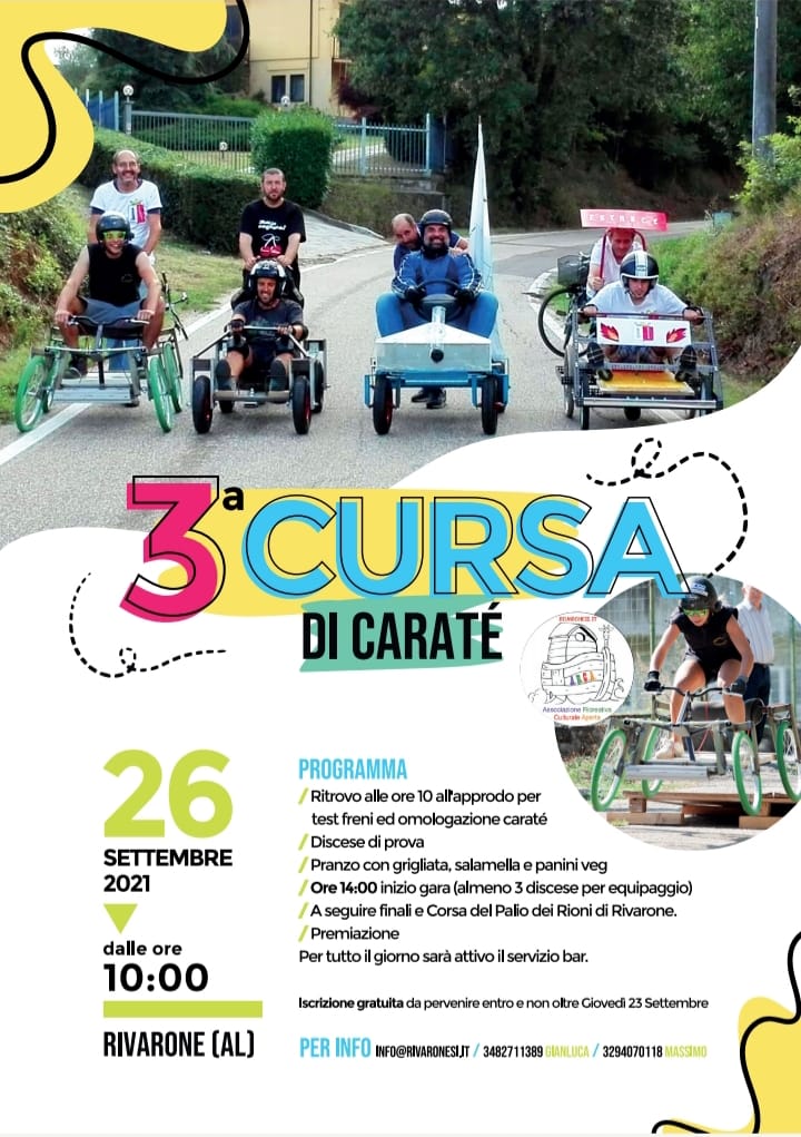 Domenica 26 settembre la “Cursa di Caretè” a Rivarone