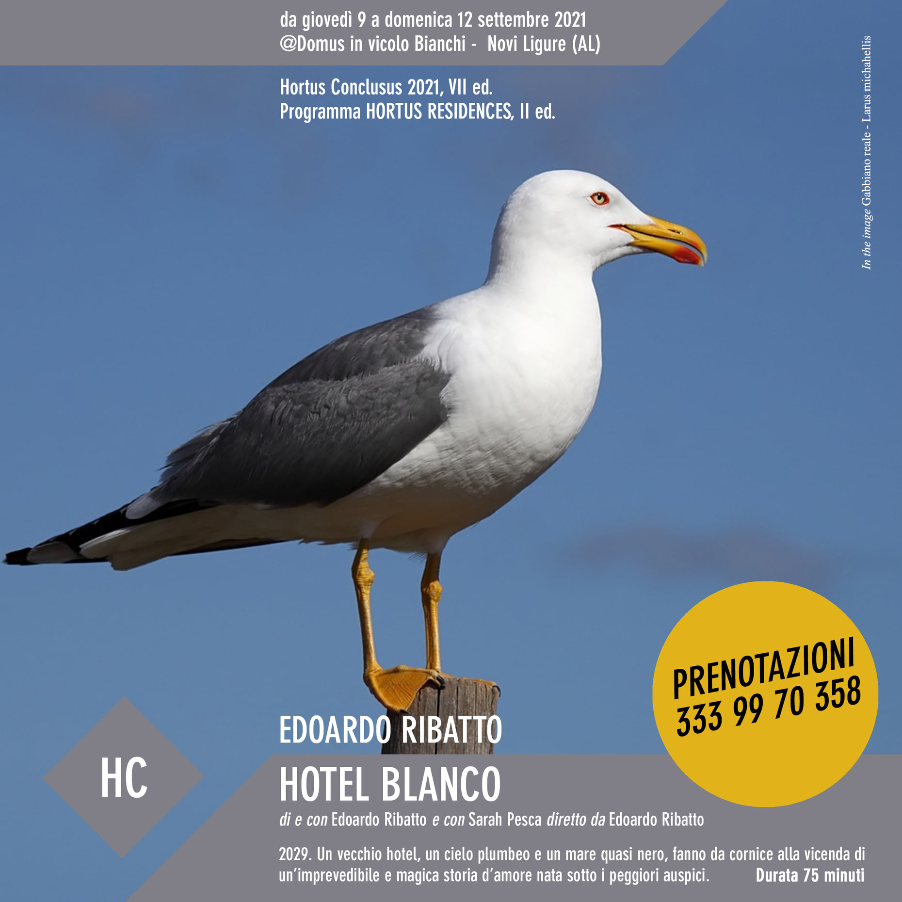 “Hotel Blanco” di Edoardo Ribatto in scena a Novi Ligure