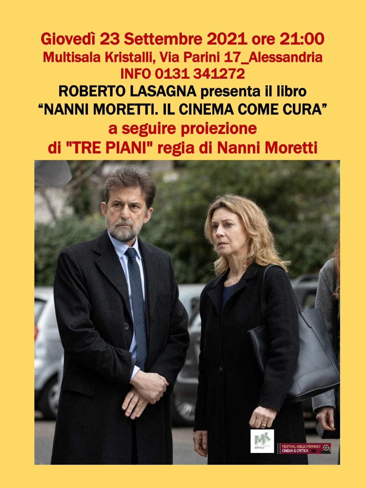 Nanni Moretti: film e libro al Multisala Kristalli di Alessandria