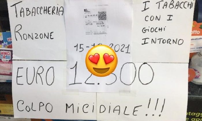 Vincita da 12.500 euro al 10 e Lotto a Casale Monferrato con una schedina da 5 euro
