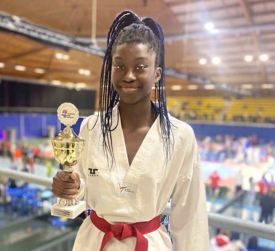Taekwondo: prezioso argento per la giovane Laurene Ossin in Olanda con le olimpioniche di Tokyo