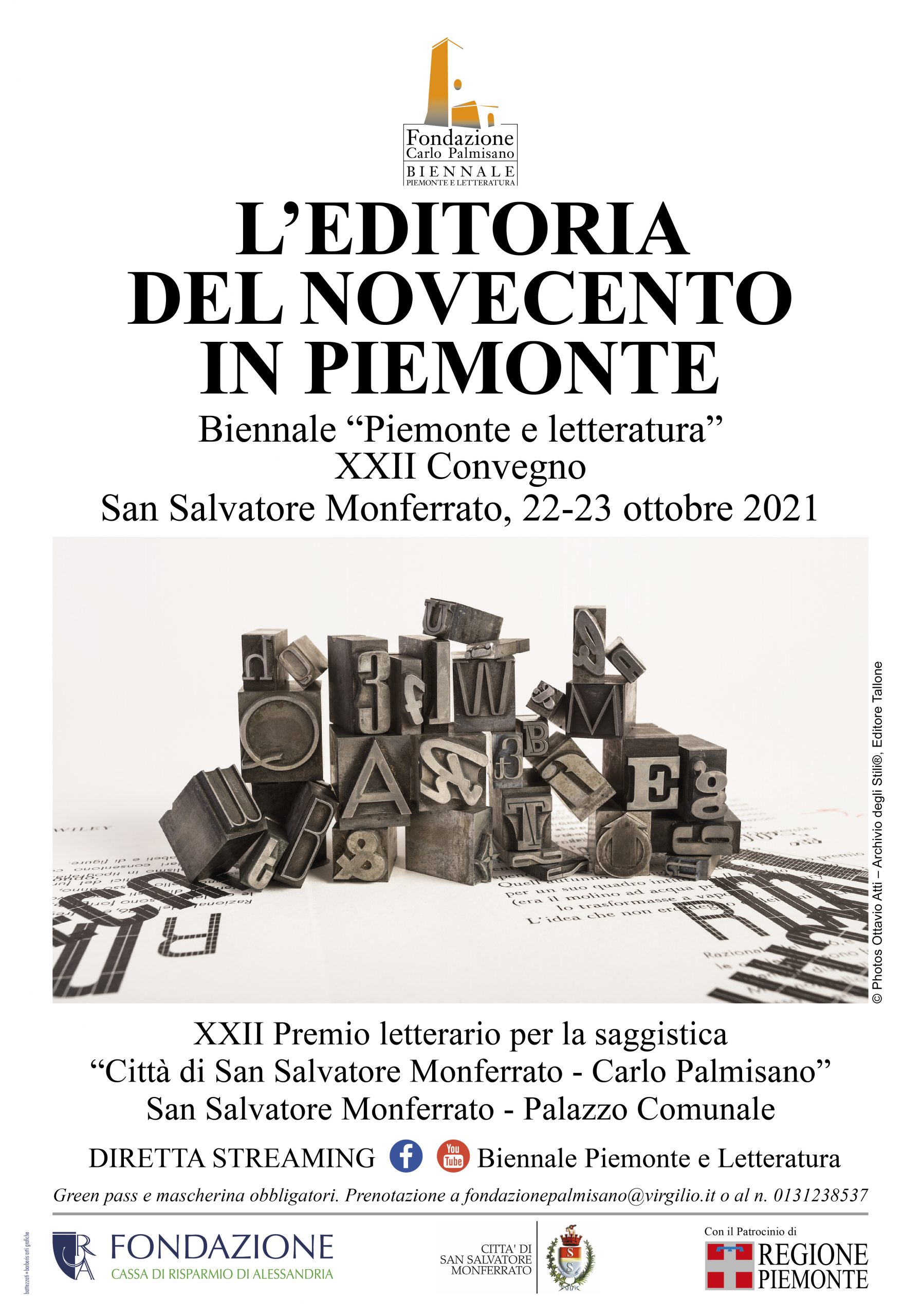 Il 22 e 23 ottobre la XXII edizione della Biennale Piemonte Letteratura