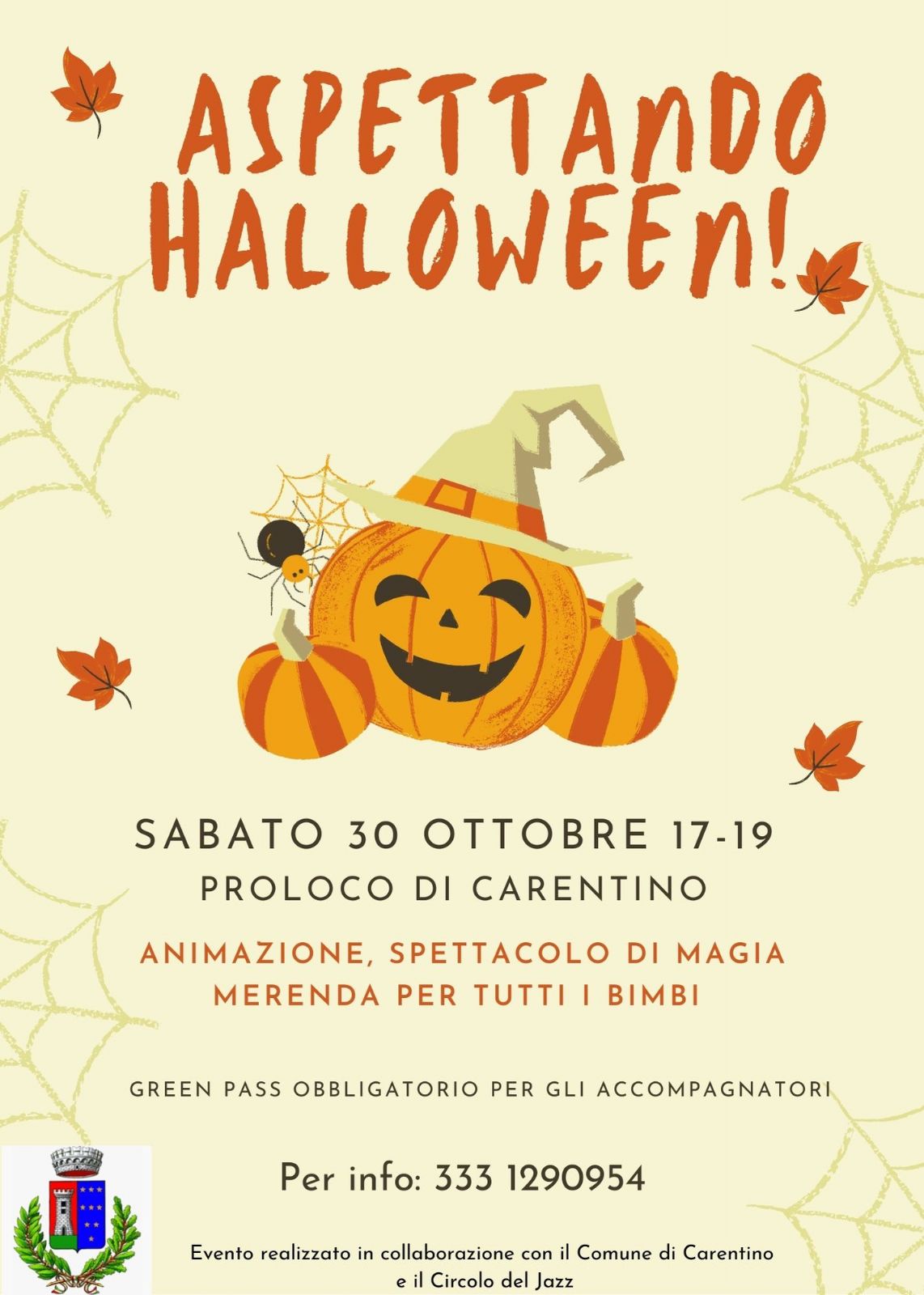 Il 30 ottobre si aspetta Halloween a Carentino
