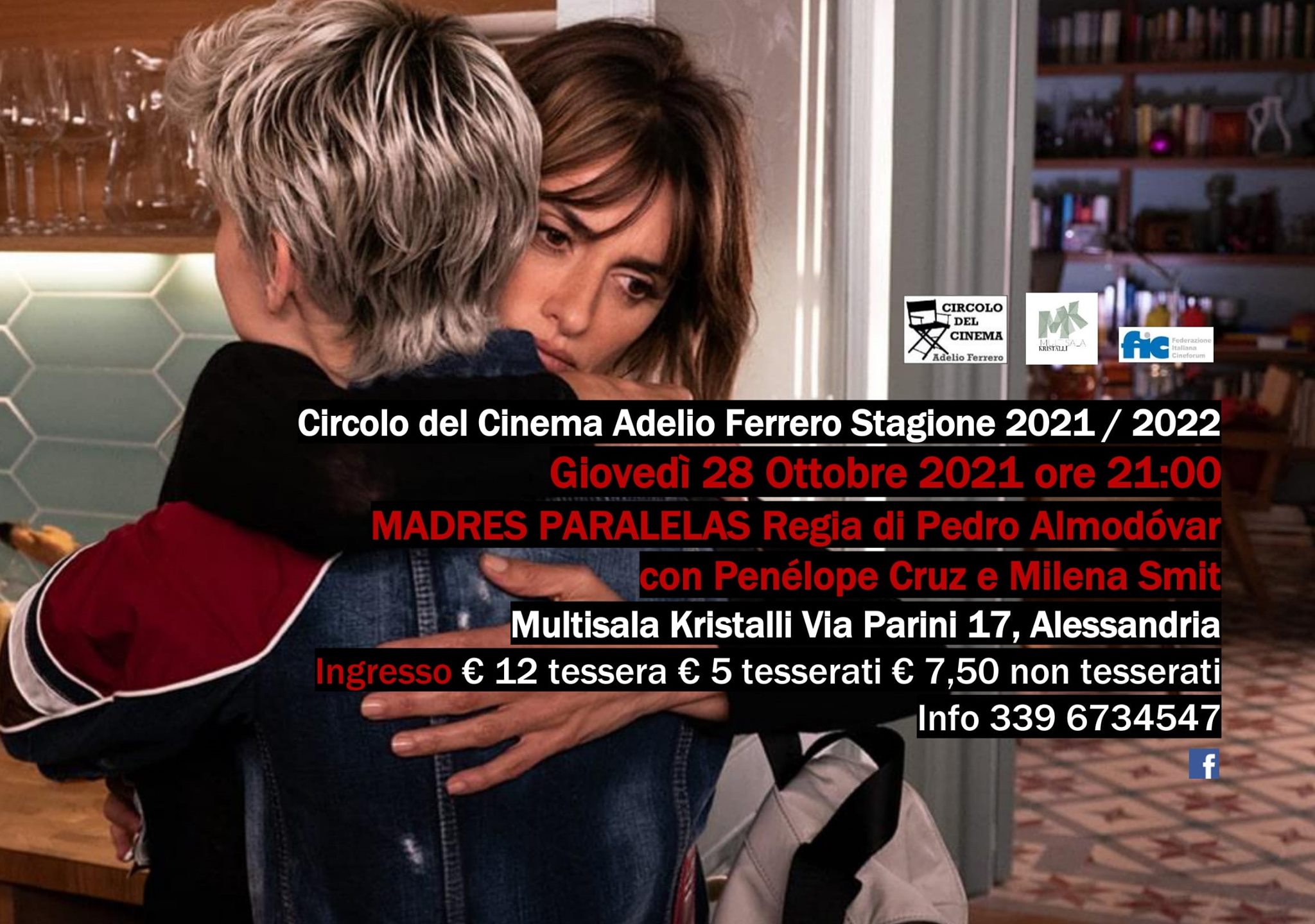 Circolo del Cinema Adelio Ferrero: il 28 ottobre “Madres Paralelas”