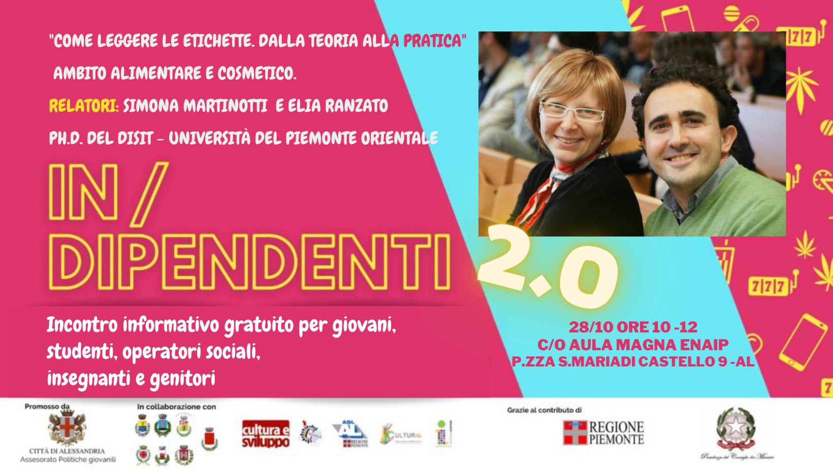 Il 28 ottobre l’incontro “Come leggere le etichette. Dalla teoria alla pratica”