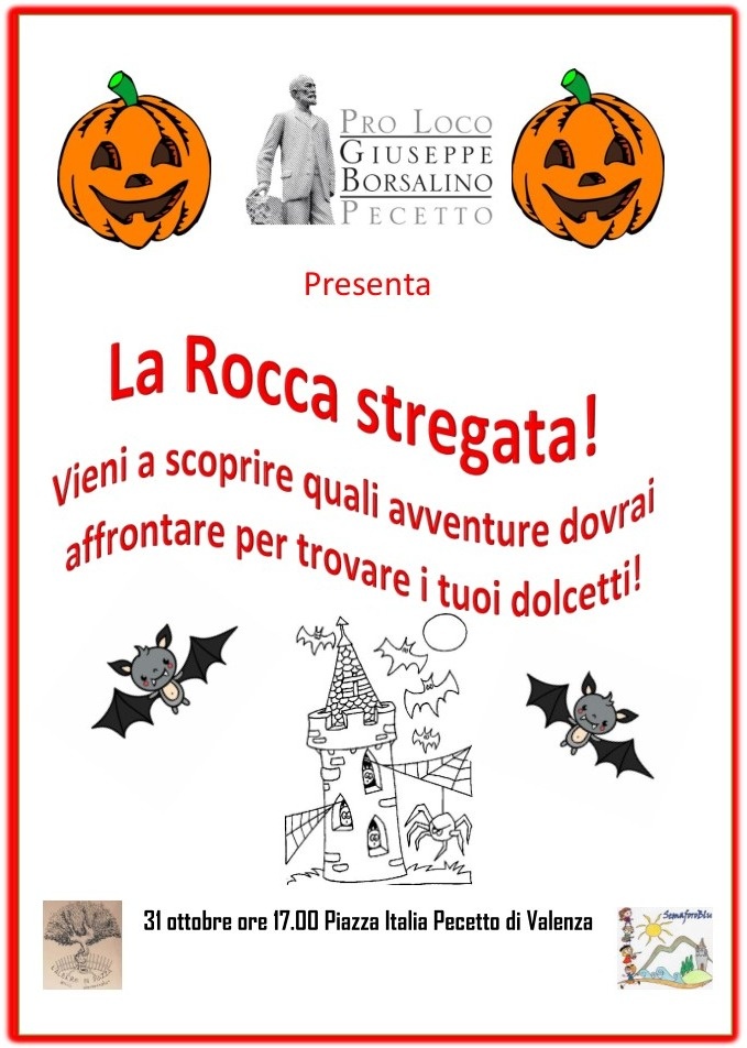 Domenica 31 ottobre la Rocca Stregata a Pecetto di Valenza