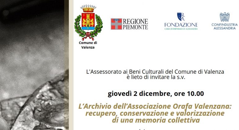 Il 2 dicembre Valenza racconta il lavoro di valorizzazione dell’Archivio dell’Associazione Orafa