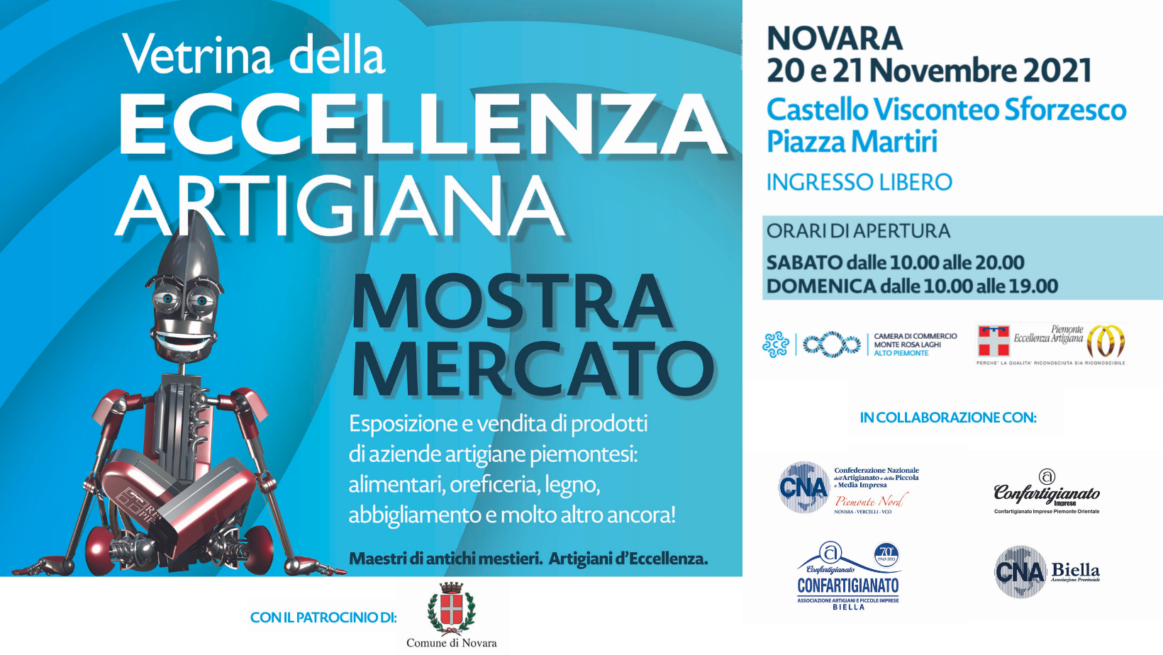 Vetrina dell’Eccellenza Artigiana 2021: weekend di produzioni P.E.A.