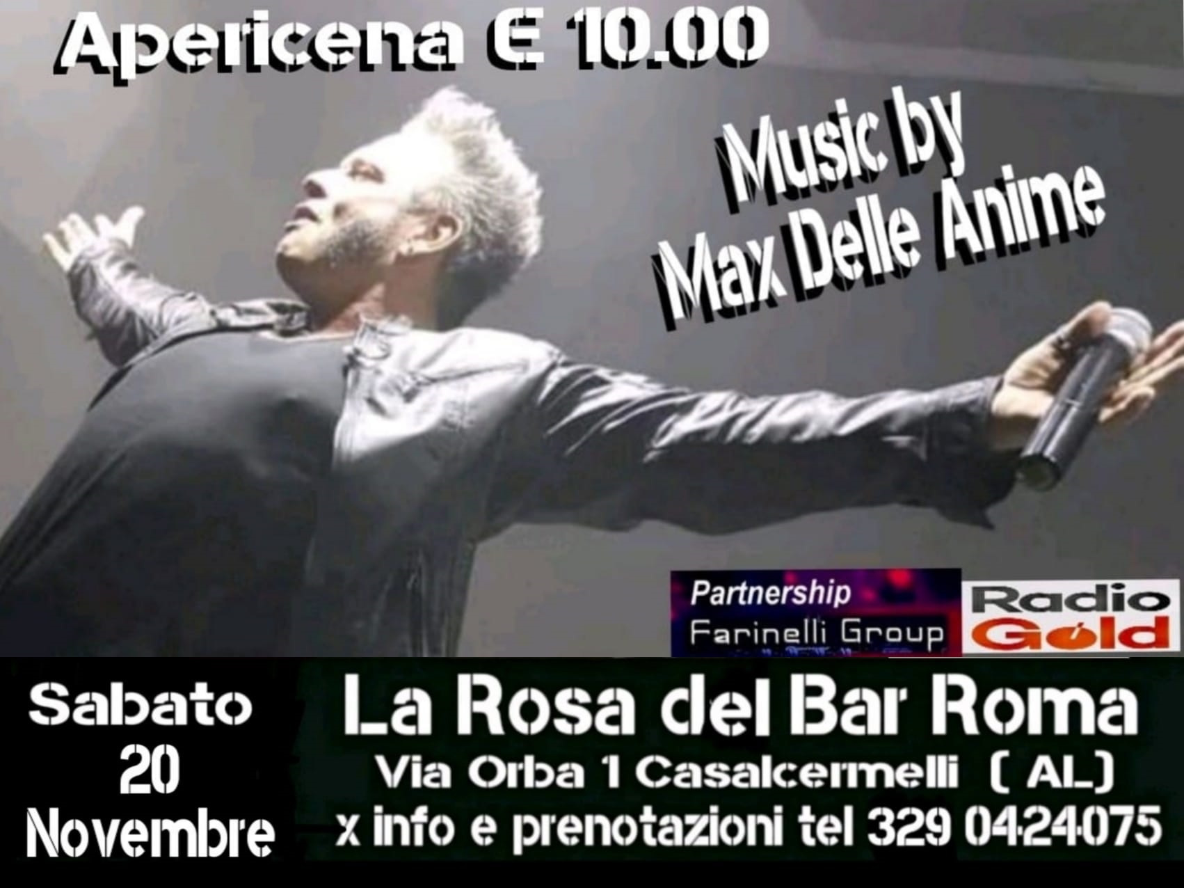 Il 20 novembre serata karaoke con Max delle Anime a Casal Cermelli