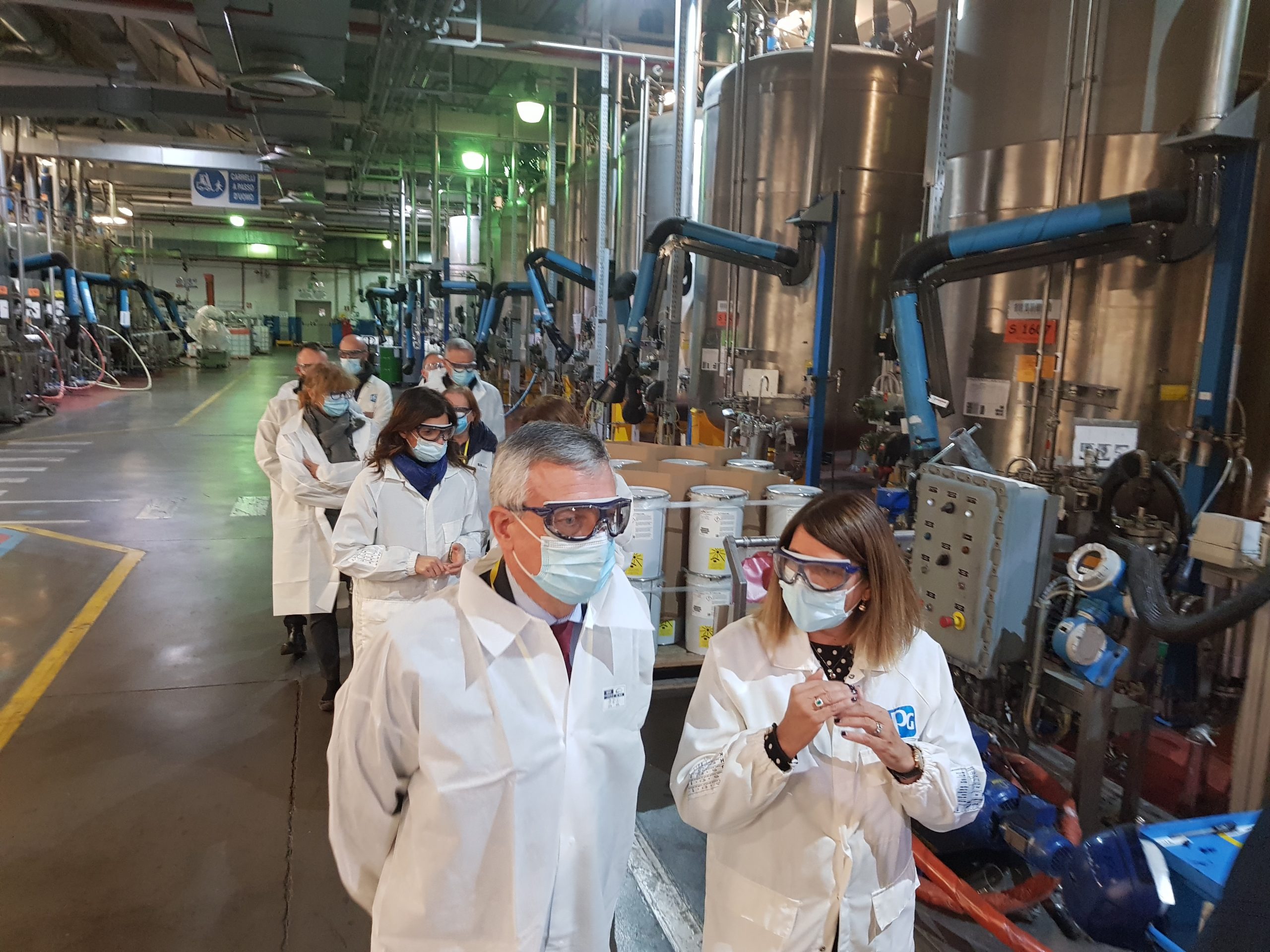 Il prefetto in visita a Quattordio e allo stabilimento PPG