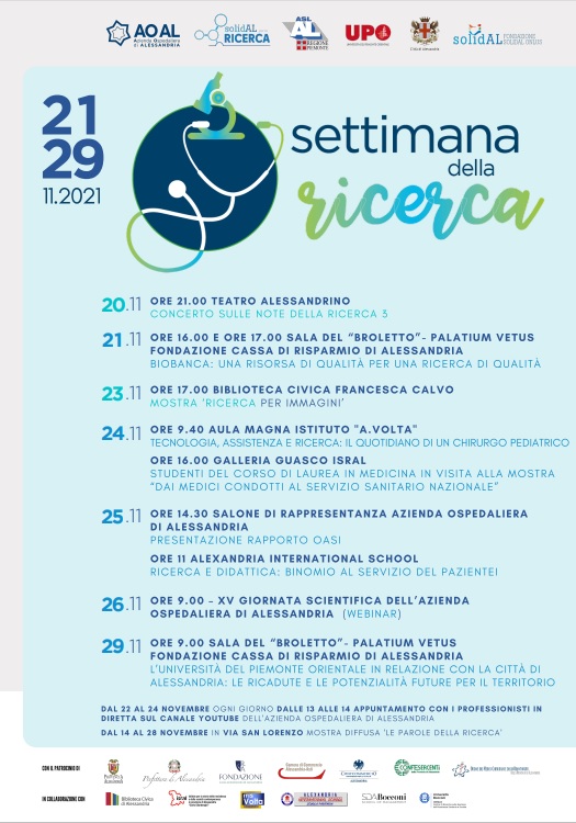 Dal 20 al 29 novembre mostre, spettacoli e incontri per la Settimana della Ricerca