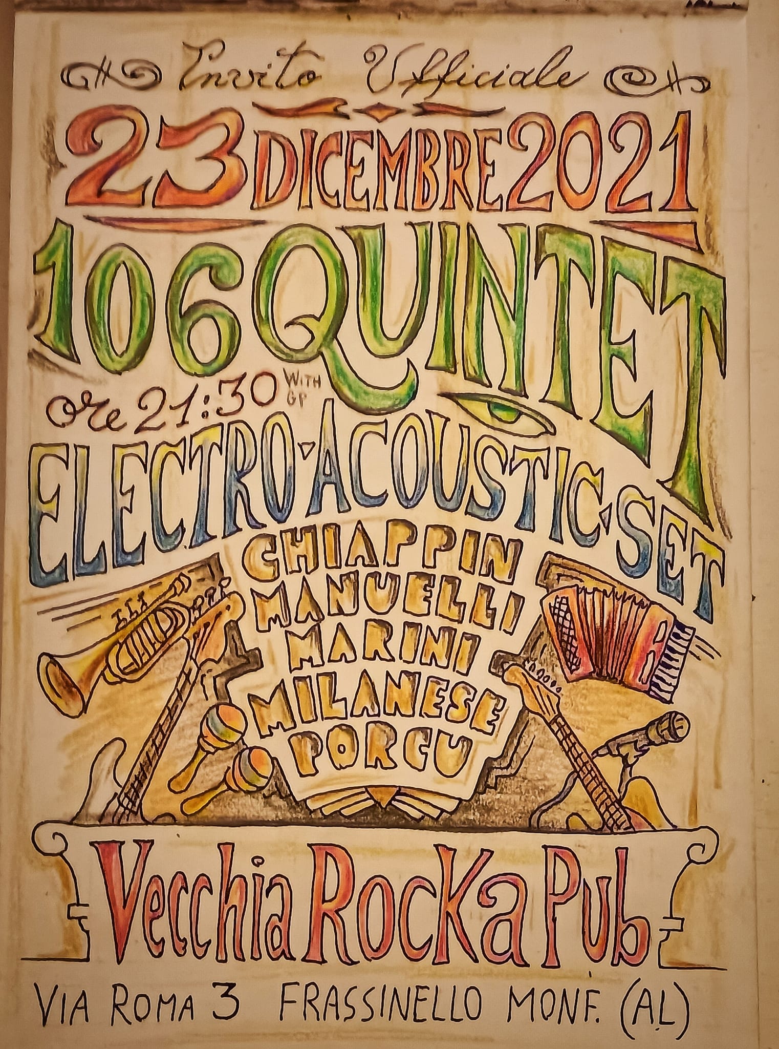 Serata blues con i 106 in versione quintetto