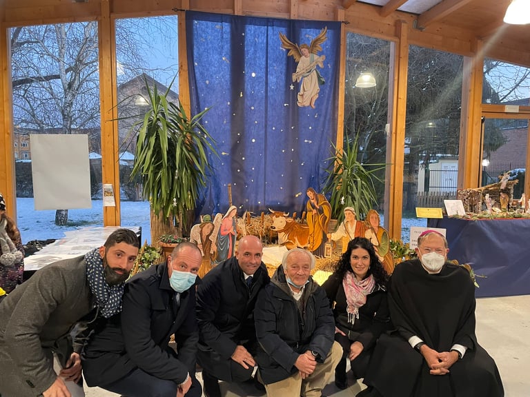 Alla serra della Ristorazione Sociale inaugurato il presepe del maestro Tibaldi