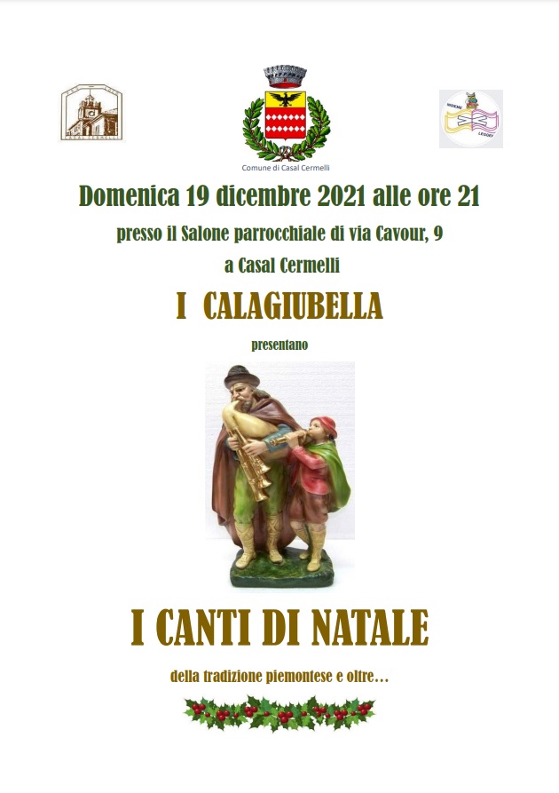 Il 19 dicembre Canti di Natale a Casal Cermelli