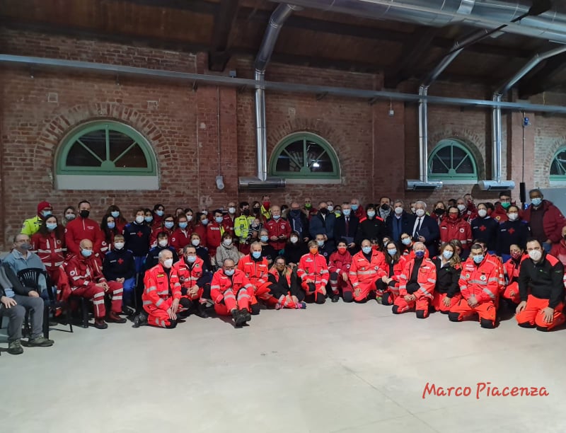 Al Centro Vaccinale Valfrè di Alessandria gli auguri di Natale delle istituzioni cittadine