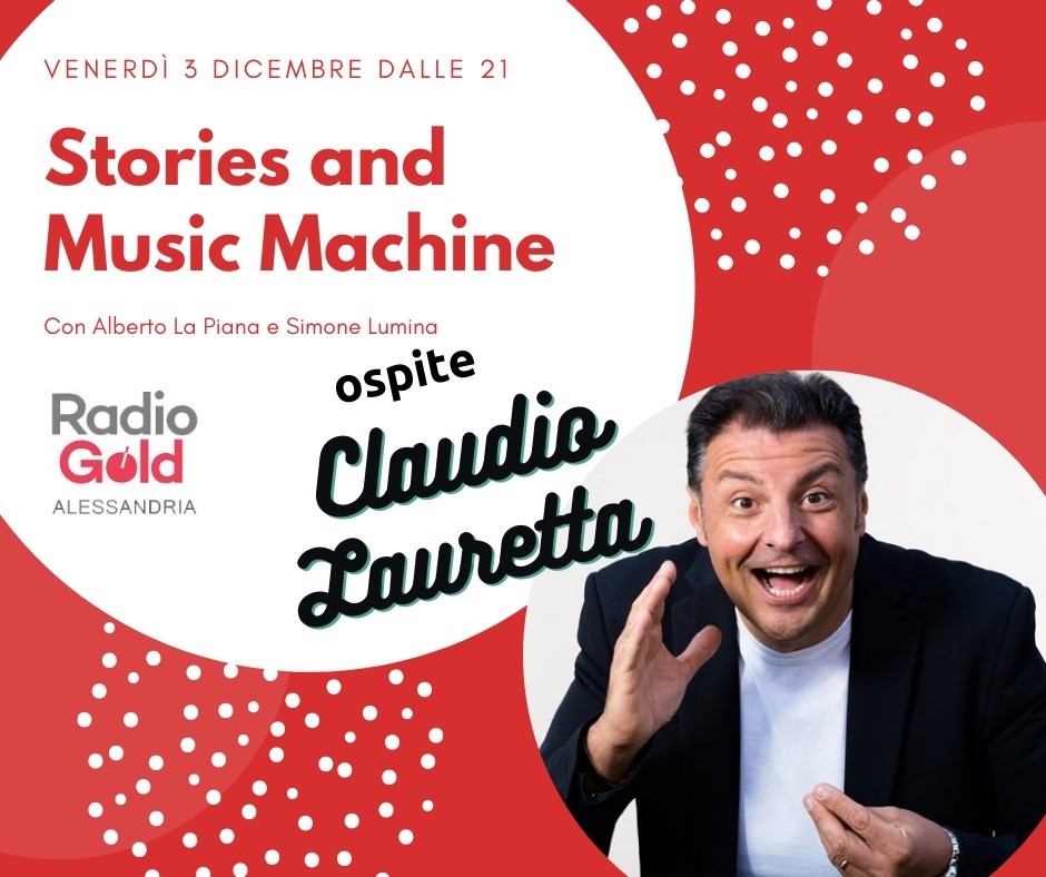 Stories and Music Machine stasera avrà tante voci: arriva Claudio Lauretta