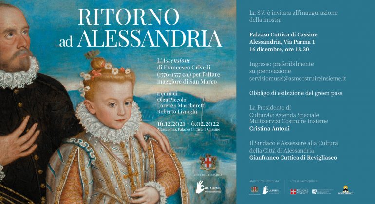 Fino al 6 febbraio “L’Ascensione” di Francesco Crivelli in mostra a Palazzo Cuttica