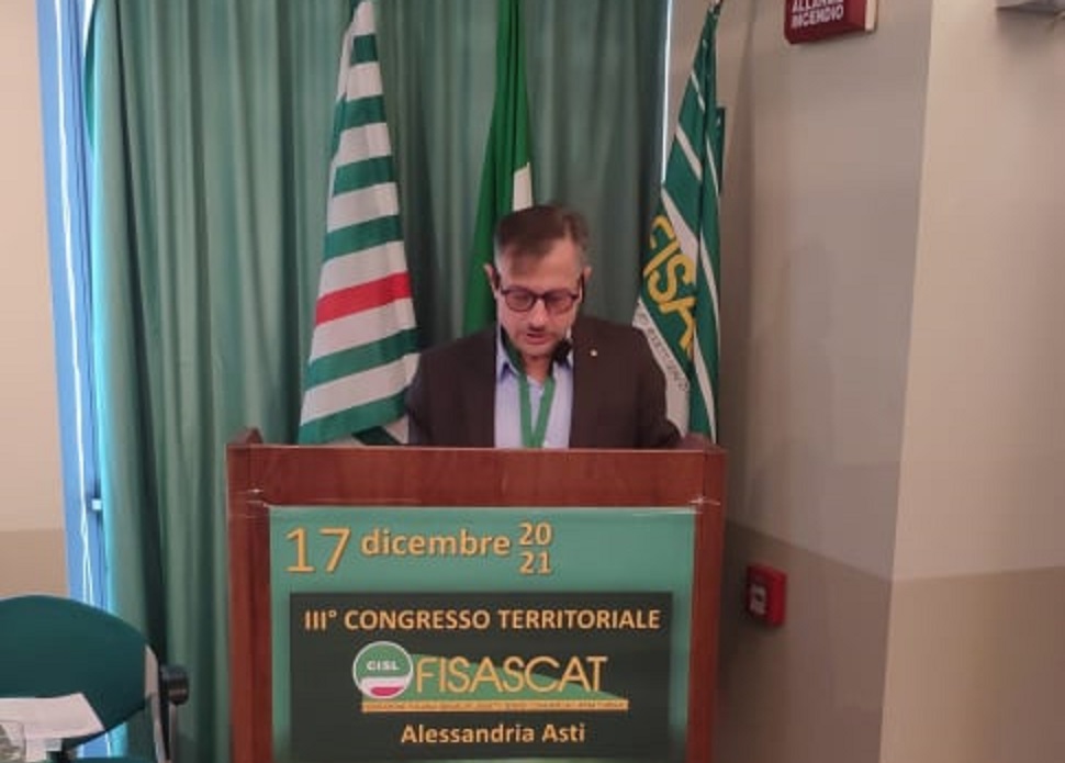 Fisascat Cisl Alessandria-Asti: Tonio Anselmo riconfermato segretario generale