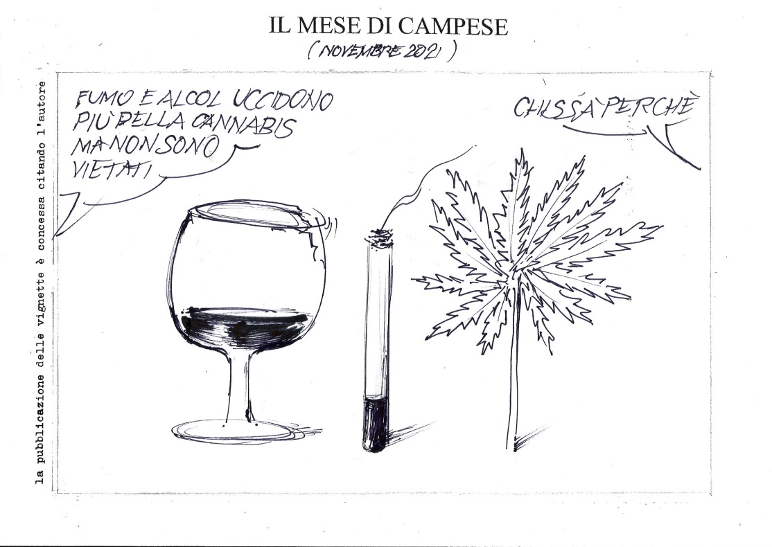 Le vignette di novembre firmate dall’artista Ezio Campese