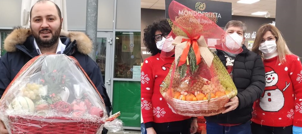 Un dolce Natale per i vincitori di “Mille Scintille” con i cesti di Mondofrutta F.lli Derizio