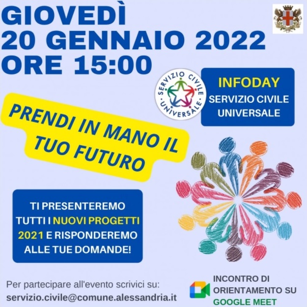 Servizio Civile ad Alessandria: ancora posti disponibili, il 20 gennaio un “info day” online