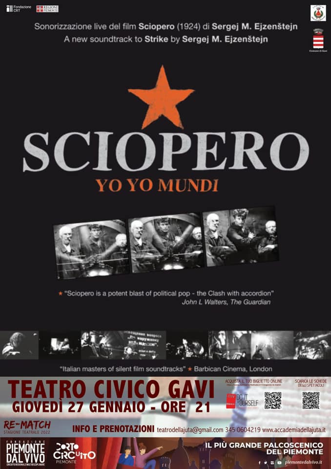 YoYo Mundi tornano in scena con la sonorizzazione di “Sciopero” a Gavi