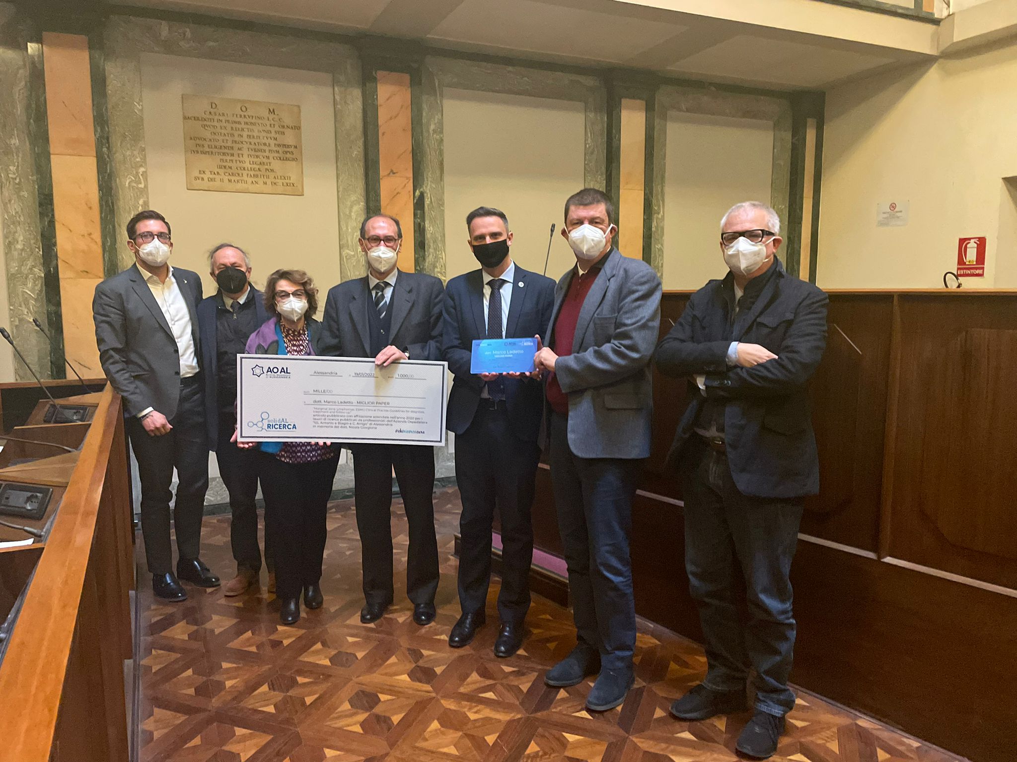 Al dottor Marco Ladetto il premio per il miglior articolo sulla ricerca