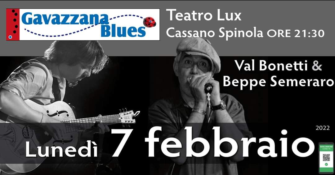 Al Gavazzana Blues arrivano Beppe Semeraro & Val Bonetti 