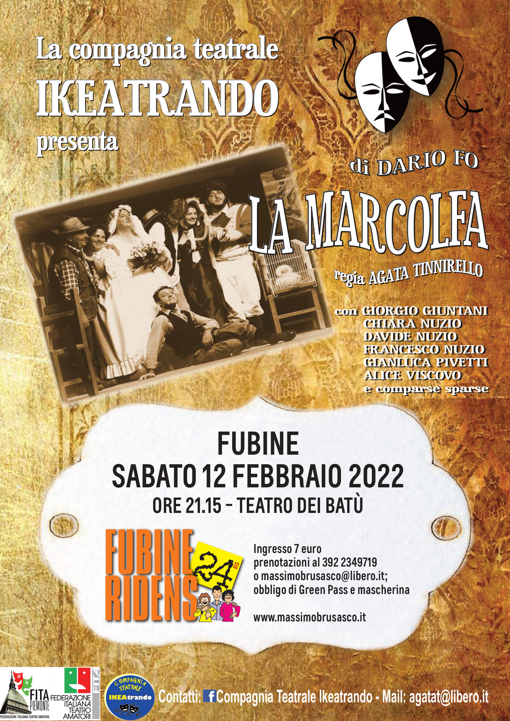 Il 12 febbraio al Teatro dei Batù di Fubine la commedia “La Marcolfa”