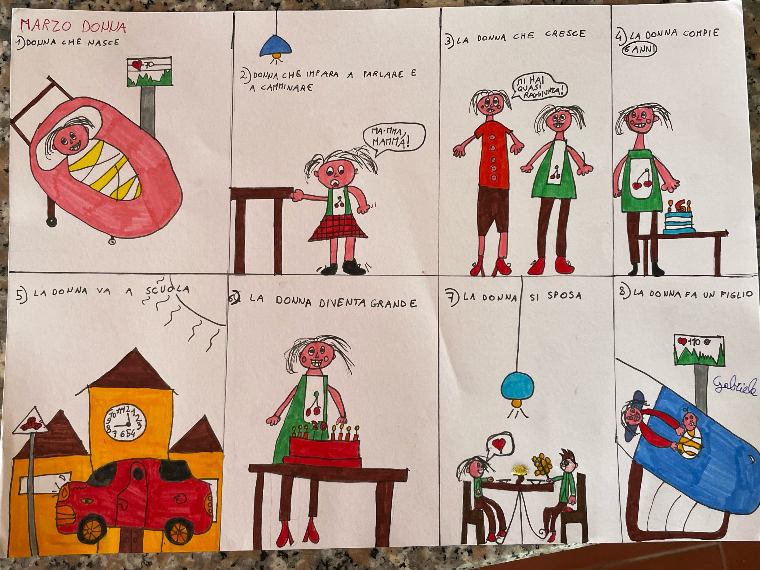 I bambini del Cristo realizzano 200 disegni che celebrano le donne: abbelliranno le vetrine dei negozi