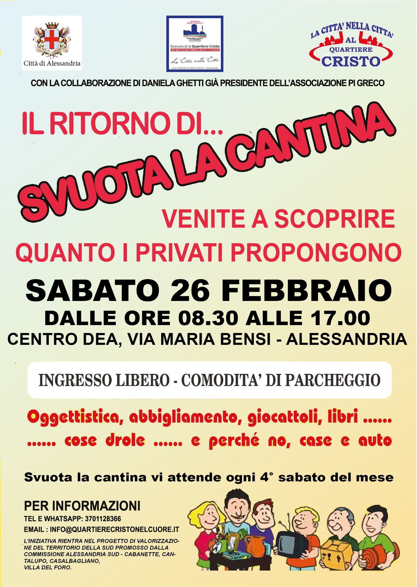 Il 26 febbraio torna Svuota la Cantina al quartiere Cristo con oltre 40 espositori